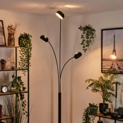 hofstein Lampadaire Nikkala Noir, 3 lumières