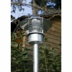 Luminaires Nordlux Lampadaire Nordlux Blokhus Acier inoxydable, Noir, Transparent, 1 lumière