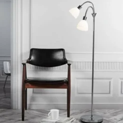 Luminaires Nordlux Lampadaire Nordlux RAY Chrome, 2 lumières