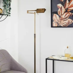 Lampes Art Déco-hofstein Lampadaire Norrlida LED Laiton, 1 lumière