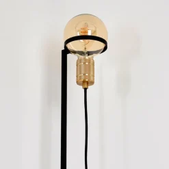 Lampes Dorées-hofstein Lampadaire Okudari Or, Laiton, Noir, 1 lumière