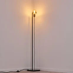 Lampes Dorées-hofstein Lampadaire Okudari Or, Laiton, Noir, 1 lumière
