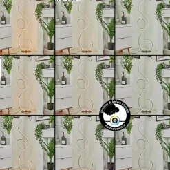 hofstein Lampadaire Olok LED Nickel mat, 1 lumière