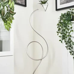 hofstein Lampadaire Olok LED Nickel mat, 1 lumière