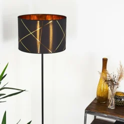 Lampes En Tissu-hofstein Lampadaire Opatija Noir, 1 lumière