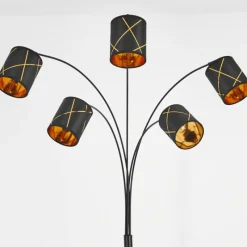 Lampes En Tissu-hofstein Lampadaire Opatija Noir, 5 lumières