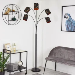 Lampes En Tissu-hofstein Lampadaire Opatija Noir, 5 lumières