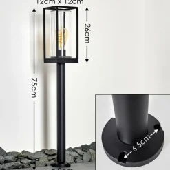 hofstein Lampadaire Palanga Noir, 1 lumière