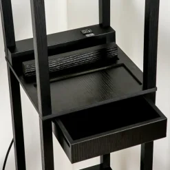 Lampes En Tissu-hofstein Lampadaire Pambor Noir, 1 lumière