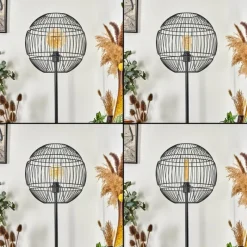 Lampes À Boules-hofstein Lampadaire Pampanillo Noir, 1 lumière