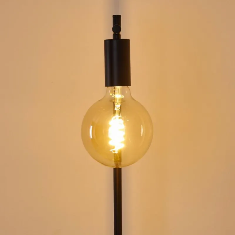 Lampes Industrielles-hofstein Lampadaire Pamunkey Noir, 1 lumière