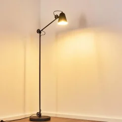 hofstein Lampadaire Pany Noir, 1 lumière* Lampadaires Et Lampes Sur Pied