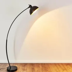 Lampes Art Déco-hofstein Lampadaire Parola Noir, 1 lumière