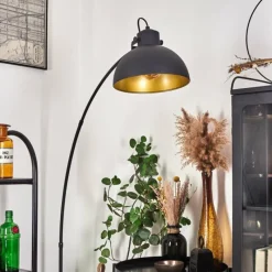 Lampes Dorées-hofstein Lampadaire Parola Noir, 1 lumière