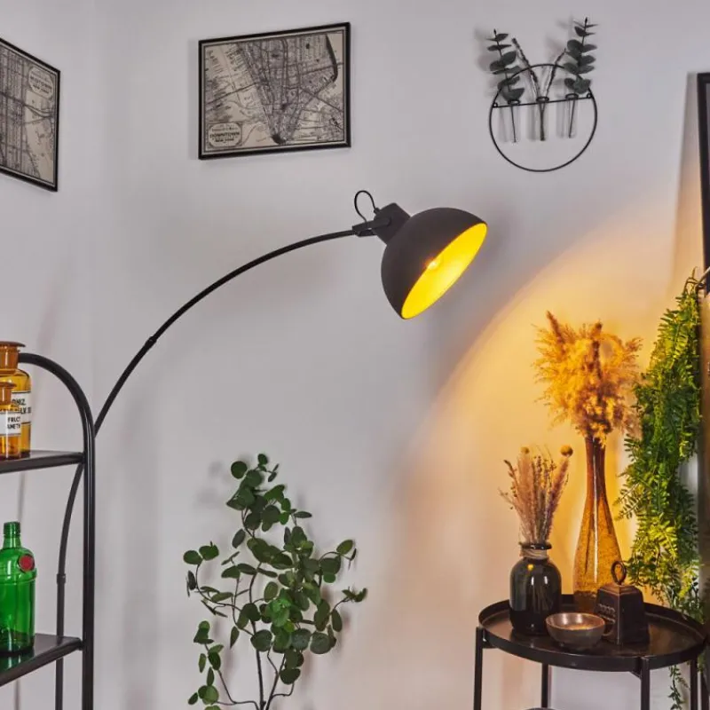 Lampes Dorées-hofstein Lampadaire Parola Noir, 1 lumière