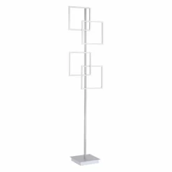 Luminaires Paul Neuhaus Lampadaire Paul Neuhaus INIGO LED Acier inoxydable, 4 lumières, Télécommandes* Éclairage Led