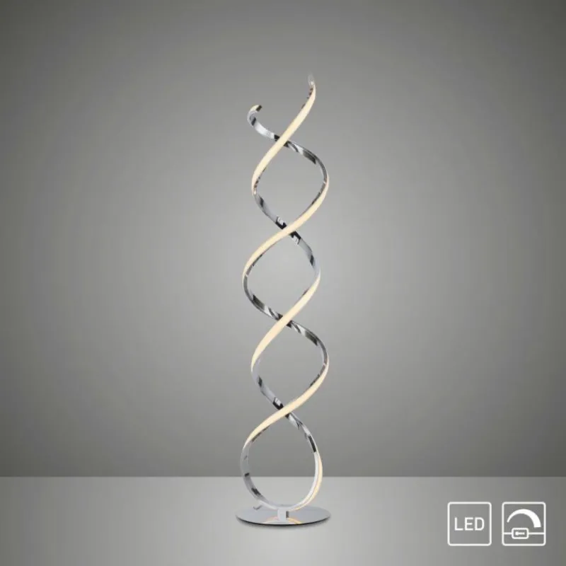 Luminaires Paul Neuhaus Lampadaire Paul Neuhaus KIRIBI LED Chrome, 1 lumière* Lampadaires Et Lampes Sur Pied