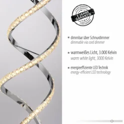 Luminaires Paul Neuhaus Lampadaire Paul Neuhaus KIRIBI LED Chrome, 1 lumière* Éclairage Led