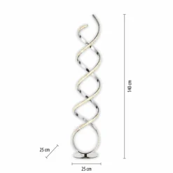 Luminaires Paul Neuhaus Lampadaire Paul Neuhaus KIRIBI LED Chrome, 1 lumière* Éclairage Led