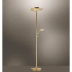 Luminaires Paul Neuhaus Lampadaire Paul Neuhaus MARTIN LED Laiton, 1 lumière* Lampadaires Et Lampes Sur Pied