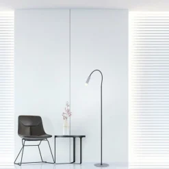 Luminaires Paul Neuhaus Lampadaire Paul Neuhaus PURE-GEMIN LED Aluminium, Noir, 1 lumière* Lampadaires Et Lampes Sur Pied