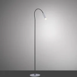 Luminaires Paul Neuhaus Lampadaire Paul Neuhaus PURE-GEMIN LED Aluminium, Noir, 1 lumière* Lampadaires Et Lampes Sur Pied