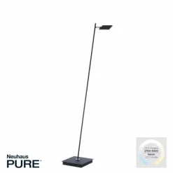 Luminaires Paul Neuhaus Lampadaire Paul Neuhaus PURE-MIRA LED Noir, 1 lumière, Télécommandes* Éclairage Led