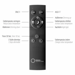 Luminaires Paul Neuhaus Lampadaire Paul Neuhaus PURE-MIRA LED Noir, 1 lumière, Télécommandes* Éclairage Led