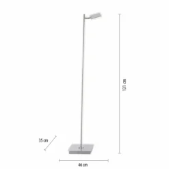 Luminaires Paul Neuhaus Lampadaire Paul Neuhaus PURE-MIRA LED Aluminium, 1 lumière, Télécommandes* Éclairage Led