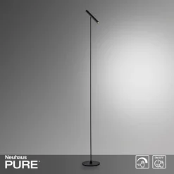 Luminaires Paul Neuhaus Lampadaire Paul Neuhaus PURE-TUTUA LED Noir, 1 lumière* Éclairage Led
