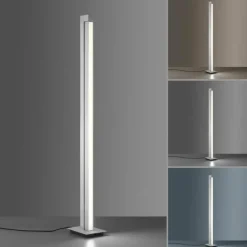 Luminaires Paul Neuhaus Lampadaire Paul Neuhaus PURE-LINES LED Aluminium, 1 lumière, Télécommandes* Lampadaires Et Lampes Sur Pied