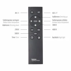 Lampes En Bois-Luminaires Paul Neuhaus Lampadaire Paul Neuhaus PURELINES LED Écru, 1 lumière, Télécommandes