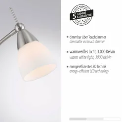 Luminaires Paul Neuhaus Lampadaire Paul Neuhaus PINO LED Argenté, 1 lumière