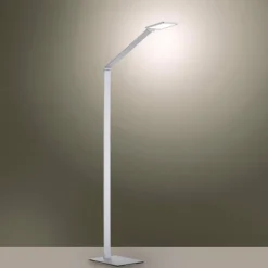 Paul Neuhaus Q-Serie Lampadaire Paul Neuhaus Q-HANNES LED Argenté, 1 lumière, Télécommandes