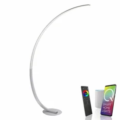 Paul Neuhaus Q-Serie Lampadaire Paul Neuhaus Q-VITO LED Acier inoxydable, 1 lumière, Télécommandes