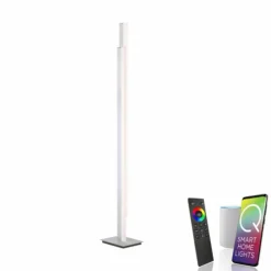 Paul Neuhaus Q-Serie Lampadaire Paul Neuhaus Q-TOWER LED Aluminium, 2 lumières, Télécommandes