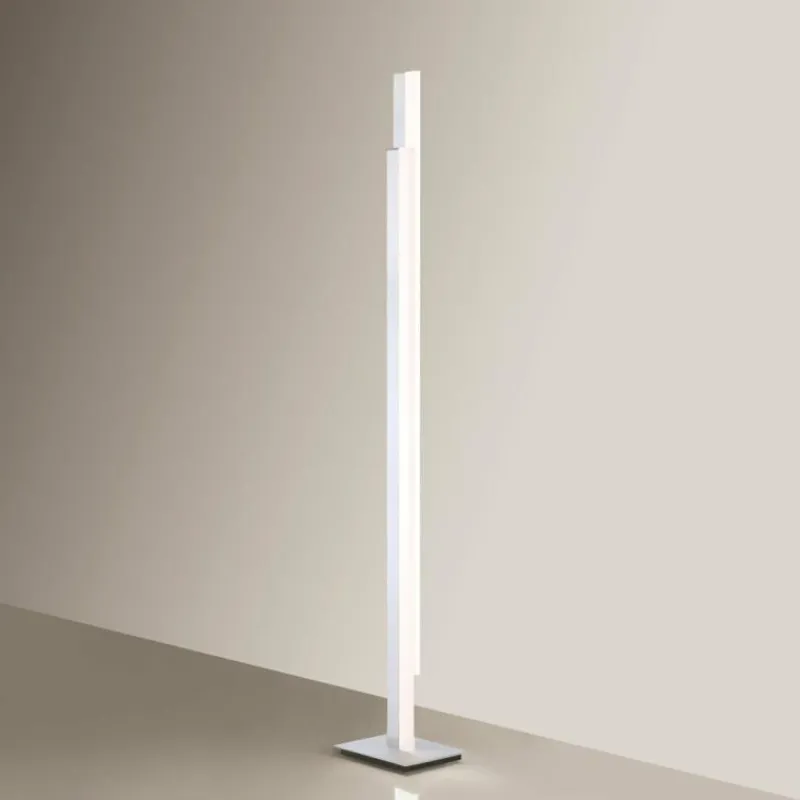 Paul Neuhaus Q-Serie Lampadaire Paul Neuhaus Q-TOWER LED Aluminium, 2 lumières, Télécommandes
