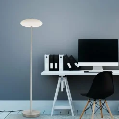 Paul Neuhaus Q-Serie Lampadaire Paul Neuhaus Q-ETIENNE LED Acier brossé, 1 lumière, Télécommandes