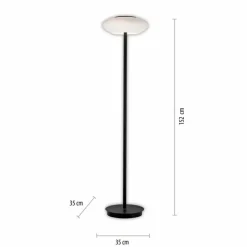 Paul Neuhaus Q-Serie Lampadaire Paul Neuhaus Q-ETIENNE LED Noir, 1 lumière, Télécommandes