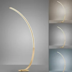 Paul Neuhaus Q-Serie Lampadaire Paul Neuhaus Q-VITO LED Laiton, 1 lumière, Télécommandes