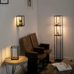 Luminaires Paul Neuhaus Lampadaire Paul-Neuhaus CONTURA LED Noir, 4 lumières* Éclairage Led