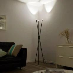 Paul Neuhaus Q-Serie Lampadaire Paul-Neuhaus Q-PETER LED Anthracite, 3 lumières, Télécommandes