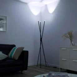 Paul Neuhaus Q-Serie Lampadaire Paul-Neuhaus Q-PETER LED Anthracite, 3 lumières, Télécommandes