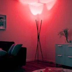 Paul Neuhaus Q-Serie Lampadaire Paul-Neuhaus Q-PETER LED Anthracite, 3 lumières, Télécommandes