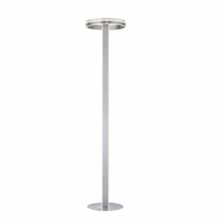 Paul Neuhaus Q-Serie Lampadaire Paul-Neuhaus Q-VITO LED Acier brossé, 3 lumières, Télécommandes