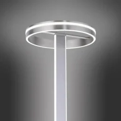 Paul Neuhaus Q-Serie Lampadaire Paul-Neuhaus Q-VITO LED Acier brossé, 3 lumières, Télécommandes