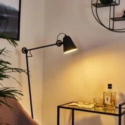 Luminaires Scandinaves-hofstein Lampadaire Peny Noir, 1 lumière