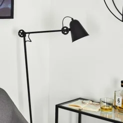 Luminaires Scandinaves-hofstein Lampadaire Peny Noir, 1 lumière