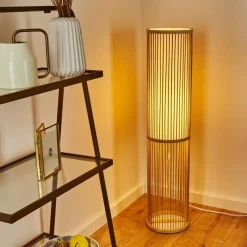 Lampes En Tissu-hofstein Lampadaire Peri Bois clair, 1 lumière