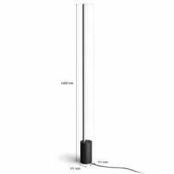Luminaires Philips Lampadaire Philips Hue Gradient Signe LED Noir, 1 lumière